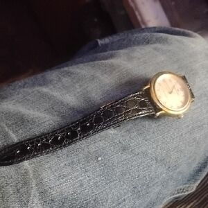 Gold and Black Men's Watch